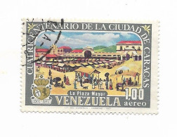 VENEZUELA 1967 400TH ANNIVERSARY OF CARACAS PLAZA MAYOR SQUARE SCOTT C958 USED - Venezuela