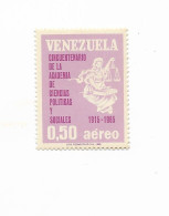 VENEZUELA 1966 ACADEMY OF POLITIC AND SOCIAL SCIENCES MI 1695 MINT NEVER HINGED - Venezuela