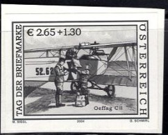 AUSTRIA(2004) Oeffag C II Biplane. Black Print. - Probe- Und Nachdrucke