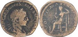 ROME - Sesterce - ALEXANDRE SEVERE - 223 AD - SECVRITAS Assise - RIC.407 - 17-211 - Die Severische Dynastie (193 / 235)