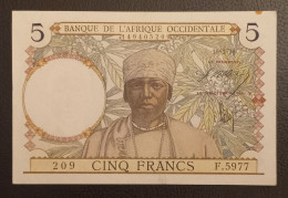 5F AFRIQUE OCCIDENTALE FRANCAISE 1938 - Other - Africa