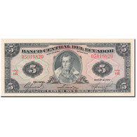Billet, Équateur, 5 Sucres, 1977-04-29, KM:108a, SPL - Equateur