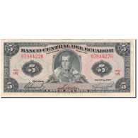 Billet, Équateur, 5 Sucres, 1977-04-29, KM:108a, TTB - Equateur