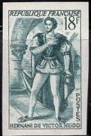 FRANCE(1953) Hermani. Trial Color Proof. French Theatre. Scott No 691, Yvert No 958. Hard To Find! - Farbtests 1945-…