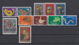 Liechtenstein Usati:  1973 Annata Completa  Lusso - Annate Complete