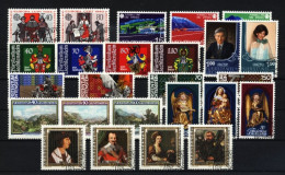 Liechtenstein Usati:  1982 Annata Completa Lusso - Full Years