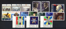 Liechtenstein Usati:  1983 Annata Non Completa - Full Years