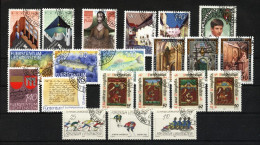 Liechtenstein Usati:  1987 Annata Completa Lusso - Annate Complete