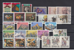 Liechtenstein Usati:  1990 Annata Completa  Lusso - Annate Complete