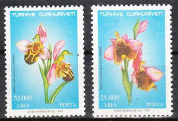 (3112-13) TURKISH ORCHIDS MNH** - Unused Stamps