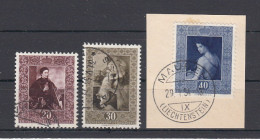 Liechtenstein Usati:  N. 268-70. - Gebruikt