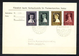Liechtenstein Usati:  N. 300-3 Su FDC - Used Stamps