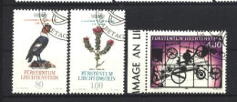 Liechtenstein Usati:  N. 1020-1 E 1025  Lusso - Gebraucht