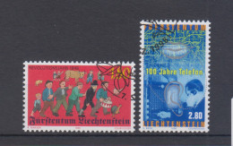 Liechtenstein Usati:  N. 1120 E 1130  Lusso - Gebraucht