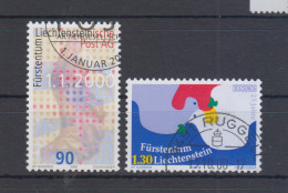 Liechtenstein Usati:  N. 1167 E 1185  Lusso - Gebruikt