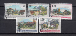 Liechtenstein Usati:  N. 1170-4  Lusso - Oblitérés