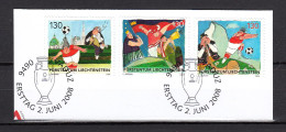 Liechtenstein Usati:  N. 1420-2 Su Frammento Con Annullo Primo Giorno (FDC) - Gebraucht