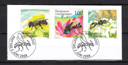 Liechtenstein Usati:  N. 1423-5 Su Frammento Con Annullo Primo Giorno (FDC) - Used Stamps
