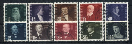 Liechtenstein Usati:  Posta Aerea  N. 24-33 - Luchtpostzegels