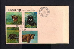 13144-BHUTAN- FIRST DAY COVER PHUNTSHOLING.1970.Brief,enveloppe PREMIER JOUR.FDC.Animals.3D. - Bhoutan