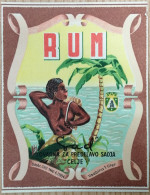 Rum-Rhum Label-Etikett, Slovenija, Sad Celje, Cca 11x14 Cm - Rum