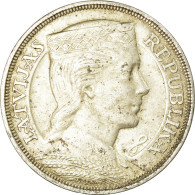 Monnaie, Latvia, 5 Lati, 1931, TTB+, Argent, KM:9 - Latvia