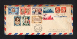 11653-SAN MARINO-.AIRMAIL COVER SAINT MARIN.1951.ENVELOPPE AERIEN.Roosevelt. - Covers & Documents