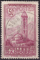 Andorra French 1932 Sc 37 Andorre Yt 35 Used Light Crease - Gebraucht