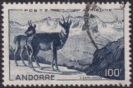 Andorra French 1950 Sc C1 Andorre Yt PA1 Air Post Used - Correo Aéreo