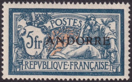 Andorra French 1931 Sc 20 Andorre Yt 21 MLH* - Unused Stamps