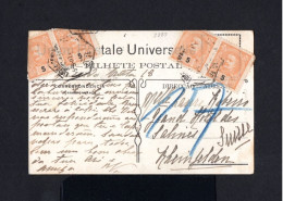 K681-PORTUGAL-OLD POSTCARD LISBOA To SALINES (switzerland) 1907.Tarjeta Postal.CARTE POSTALE.Postkarte.BILHETE POSTAL - Brieven En Documenten