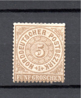 NDP 1869 Freimarke 18 Ziffern (kl. Helle Stelle) Ungebraucht/MLH - Mint