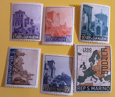 San Marino Small Selection Of MNH Stamps Mi 856 - 861 Castles Arcitecture Mi 890 EUROPA - Neufs