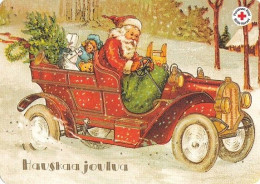 Postal Stationery - Birds - Santa Claus Driving Automobile - Red Cross 2022 - Suomi Finland - Postage Paid - Entiers Postaux