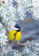 Postal Stationery - Bird - Blue Tit - Hummingbird - WWF Panda Logo - Suomi Finland - Postage Paid - Interi Postali