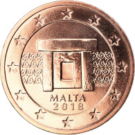 Malte, 2 Euro Cent, 2018, FDC, Copper Plated Steel, KM:New - Malte