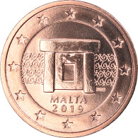 Malte, Euro Cent, 2019, FDC, Copper Plated Steel, KM:New - Malte