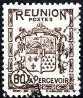 Réunion Obl. N° Taxe 22 - Armoiries De L'Ile Le 60c Sépia - Impuestos