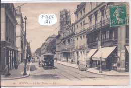 ROUEN- LA RUE THIERS- UN TRAMWAY - Rouen