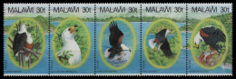 Malawi 1983 - Mi-Nr. 396-400 ** - MNH - Gefaltet / Folded - Vögel / Birds - Malawi (1964-...)