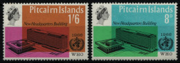 Pitcairn 1966 - Mi-Nr. 62-63 ** - MNH - WHO - Pitcairn Islands