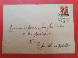 Sarre - Affranchissement Surchargé Sur Enveloppe De Saarbrücken Pour La France En 1948 - D 145 - Briefe U. Dokumente