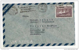 Lettera Busta Argentina-Argentinien Letter- Cover - Briefe- Posta Aerea Anni '50 (of '50s)-Air Mail-to Germany-Berlin - Airmail