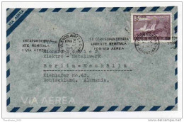 Lettera Busta Argentina-Argentinien Letter- Cover - Briefe- Posta Aerea Anni '50 (of '50s)-Air Mail-to Germany-Berlin - Posta Aerea