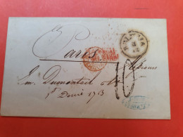 Italie - Lettre Sans Texte De Brescia Pour Paris En 1855 - D 149 - Lombardije-Venetië