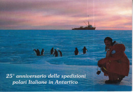25° Italian Expeditions In Antartic Continent 1985-2010 -(2 Postcards) - Rif S314 - Ecuador