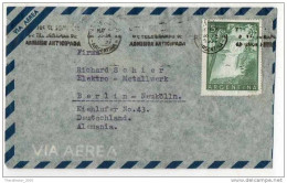 Lettera Busta Argentina-Argentinien Letter- Cover - Briefe- Posta Aerea Anni '50 (of '50s)-Air Mail-to Germany-Berlin - Airmail