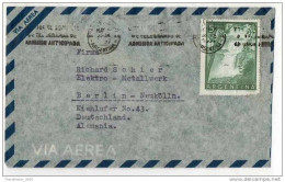 Lettera Busta Argentina-Argentinien Letter- Cover - Briefe- Posta Aerea Anni '50 (of '50s)-Air Mail-to Germany-Berlin - Posta Aerea