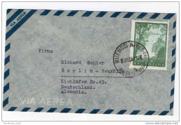 Lettera Busta Argentina-Argentinien Letter- Cover - Briefe- Posta Aerea Anni '50 (of '50s)-Air Mail-to Germany-Berlin - Posta Aerea