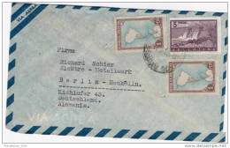 Lettera Busta Argentina-Argentinien Letter- Cover - Briefe- Posta Aerea Anni '50 (of '50s)-Air Mail-to Germany-Berlin - Poste Aérienne